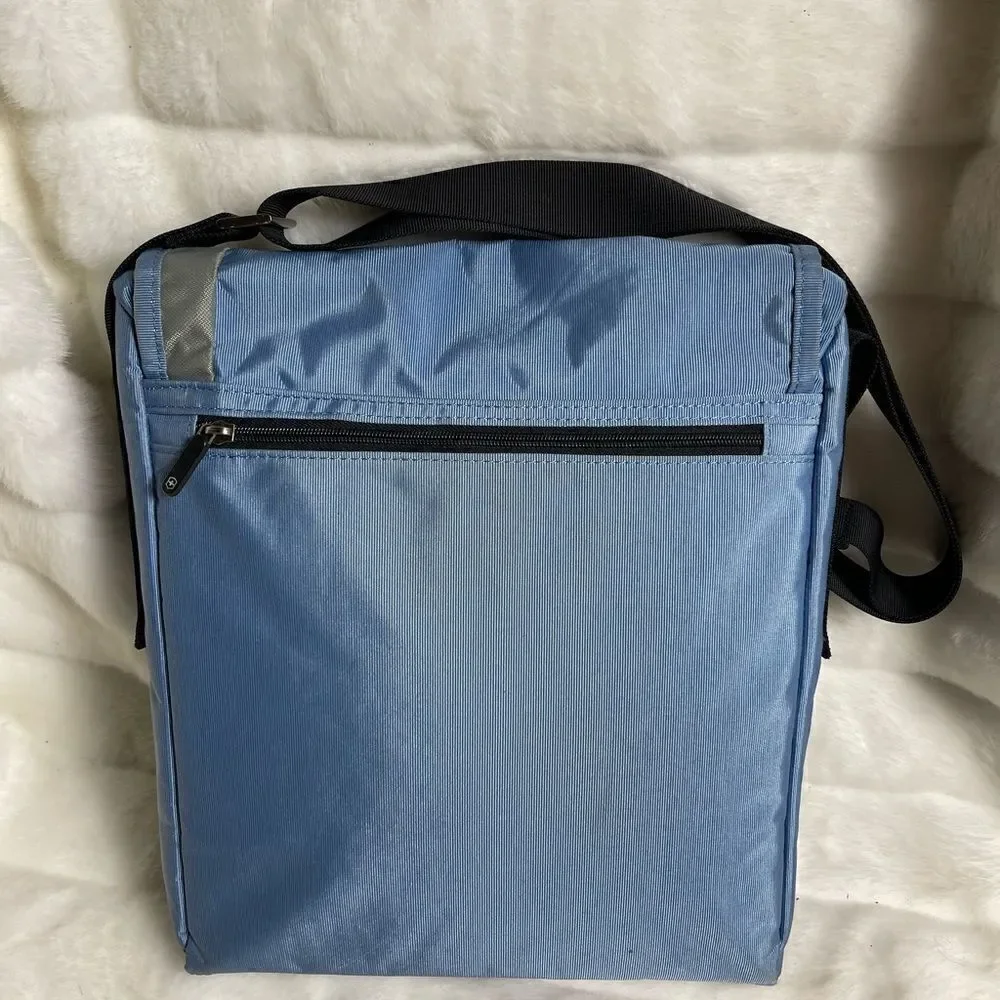 Victorinox Swiss Army Blue and gray office in a bag laptop shoulder bag.